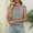 Dark Gray, variant on Fznquz Summer Women's Tank Tops Work Dressy Tank Top Gray 2026 Keyhole Neck Linen Women Tops