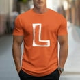 thumbnail image 2 of Taqqpue t-Shirts Graphiques pour Hommes Décontractés à Imprimé Lettre Col Rond Manches Courtes Chemises Amples en Coton T-Shirt Col Été, 2 of 5