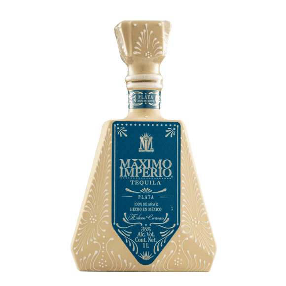 Tequila Máximo Imperio Cerámica Plata 1000 Ml Máximo Imperio Tequila, Plata