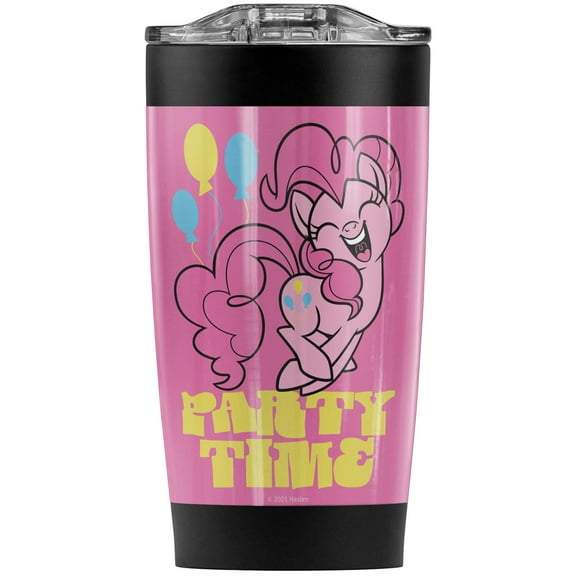 My Little Pony Tv/Party Time Stainless Steel Tumbler 20 oz Coffee Travel Mug/Cup, Vacuum Insulated & Double Wall with Leakproof Sliding Lid | Great for Hot Drinks and Cold Beverages