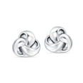 thumbnail image 5 of LeCalla 925 Sterling Silver Stud Earrings for Women | Trinity Knot Stud Earring, 5 of 7
