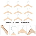 thumbnail image 3 of 10 Uds. Perchas estándar de madera perchas para ropa de perro perchas de madera para abrigos pantalones vaqueros holgados falda pantalones cortos-5,5x5,5 pulgadas, 3 of 5