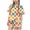 Beige, variant on Girls Summer 2 Piece Outfits Round Neck Print Short Sleeve T-shirt with Loose Shorts Sets Casual Loungwear Green 9-10 Years