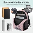 thumbnail image 5 of Aplkyhs Pink Axolotl School Backpack for Boys Girls Ages 6-18 Ergonomic Padded Adjustable Straps 17 Inch Large Capacity Bookbag for Elementary Middle High School Daily Use, 5 of 7