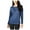 Blue, variant on INC $60 Womens New 1253 Blue Mixed Media Long Sleeve Jewel Neck Top L B B