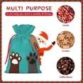 thumbnail image 7 of Fuzoiu Cute Cat Paw And Dog Print Christmas Gift Bag,Burlap Gift Bag with Drawstring Closure & Hang Tag,Perfect for Holidays, Birthdays, and Special Occasions-Small, 7 of 7