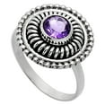 thumbnail image 3 of Amethyst 925 Sterling Silver Ring s.6.5 Jewelry R-1388 AGR1017_E_6.5, 3 of 6