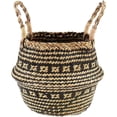thumbnail image 5 of Seaweed Flower Basket Linen Basket for Storage Use with Double Handle Design, 5 of 5