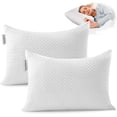 thumbnail image 1 of Set De 2 Almohada De Memory Foam Triturado Ultra Suave Cojin Ajustable con Funda Exterior Antibacterial Transpirable Almohada Comoda Confortable Suoper Comoda 45 X 64 cm KTHG193C6 (2), 1 of 7