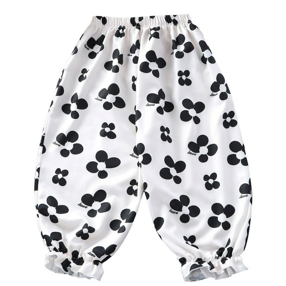 KAUOD Toddler Boys Girls Heart Print Bloomers Lightweight Soft Casual Harem Pants Elastic Joggers Sweatpants Unisex