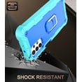 thumbnail image 5 of Case for Samsung A52 5G Case, Galaxy A52 Case, Allytech Slim Fit Rugged 3-Layer Shockproof Protection Hybrid Kickstand Phone Case Cover for Samsung Galaxy A52 5G[NOT for 4G], Green + Blue, 5 of 5