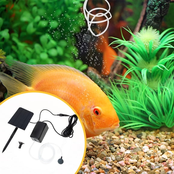 QUMIIRITY 1 Set Pond 15.00X11.00X9.50cm for Fish Pond and Tank with Solar Panel