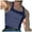 Blue, variant on Men's Sexy Off-Shoulder Sleeveless Vest - Solid Color Striped, Club Wear, Polyester, Stretchy Close Fit, Hand Wash