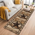 thumbnail image 2 of Farmhouse Stars Kitchen Runner Rug 2x6 Washable Runners for Hallway Non Slip Vintage Country Western Wooden Grain Large Area Rug Indoor Floor Carpet for Bathroom Laundry Entryway Bedroom Living Room, 2 of 9