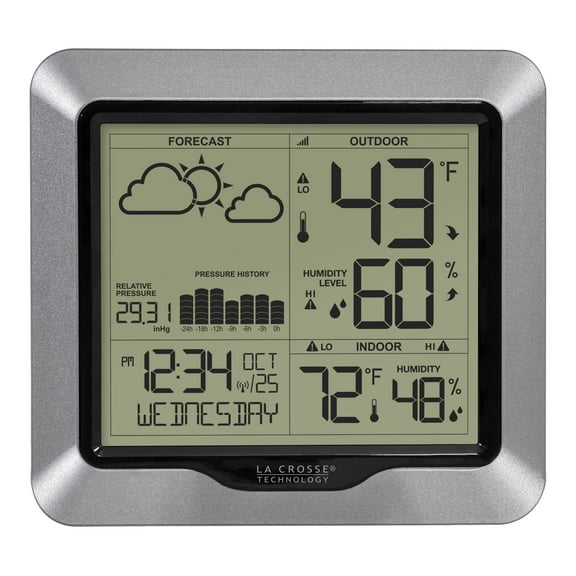 La Crosse Technology Wireless Digital Forecast Station with Pressure History, 308-1417