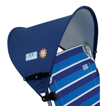 Canopy Shade for Beach Chairs - Eliminates need for an Clamp Umbrella