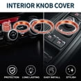 thumbnail image 2 of Cubierta de perilla de clima de aire acondicionado Unique Bargains para el interior del Subaru Forester 19-24, aleación de aluminio, naranja, 4 piezas, 2 of 6