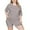 Khaki, variant on Summer Plus Size Two Piece Sets for Women Fashion Solid Color Short Sleeved Comfortable Hooded Casual Pants Home Clothing Set