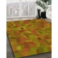 thumbnail image 3 of Ahgly Company Machine Washable Indoor Rectangle Transitional Mahogany Brown Area Rugs, 7' x 9', 3 of 7