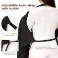 thumbnail image 5 of Muslin Nursing Cover for Baby Breastfeeding, Breathable 100% Cotton Breastfeeding Cover with Rigid Hoop for Mother Nursing Apron, Multi-use Carseat Canopy Canopy (Black), 5 of 8
