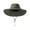 Army Green, variant on Bucket Hat Extra Large Brim Adjustable Fit Fisherman Hat Windproof Buckle Foldable Travel UV Blocking Hat (Navy Blue )