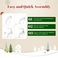 thumbnail image 6 of UBesGoo 5FT Outdoor Yard Decoration Set Christmas Reindeer with LED Light, 6 of 10