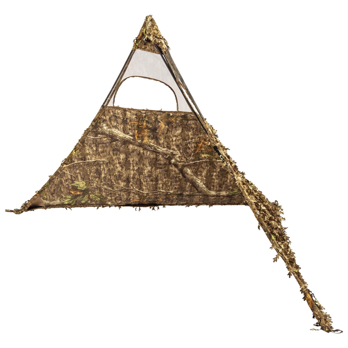 Nukem Grab & Go Hunting Ground Blind - Mossy Oak Country Roots 3D Leafy - Lightweight Stake-Free Pop up Turkey & Deer Blind (X-Large)