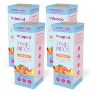 Paris Hilton x Vitapod Hydration+ Peachy Lux Functional Drink Mix, 28 Pods, Sugar-Free, 5 Calories, Packed with Electrolytes, Antioxidants, and Essential Vitamins