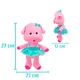 thumbnail image 2 of Puerquito De Peluche Importadora La Merced Bailarina Tutú Azul Tela Ultra Suave Hipoalergénica, 2 of 3