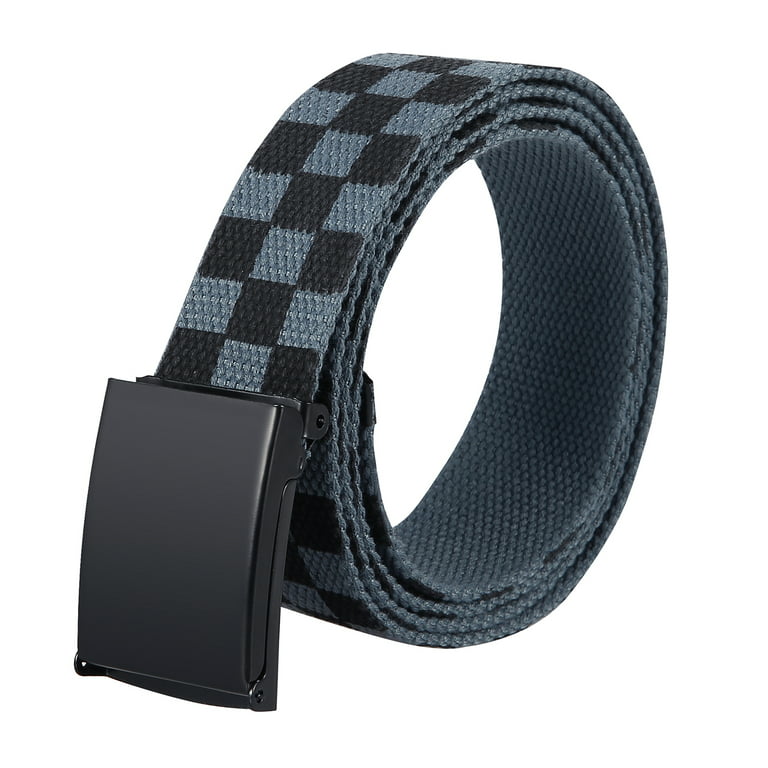 lv black checkered belt