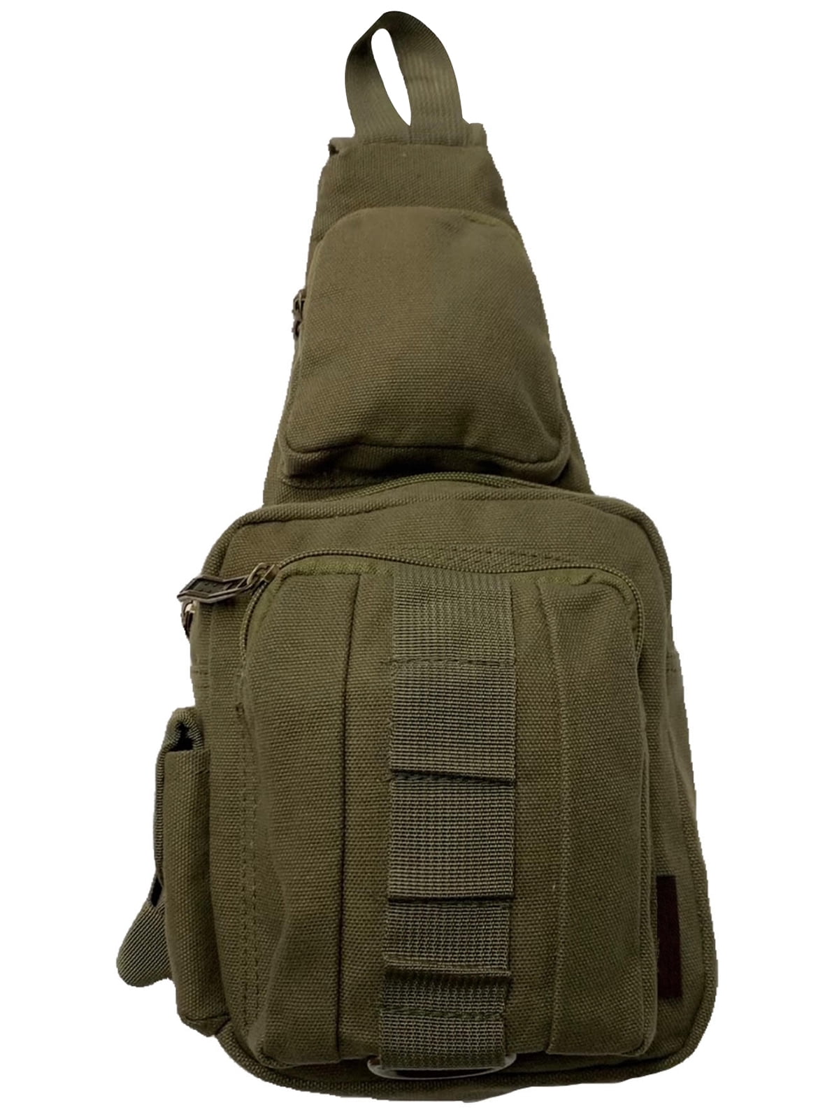 Gravity Trading Front Strap Crossbody Adjustable Sling Bag - Olive
