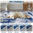 thumbnail image 4 of Garvee 8'x10' Modern Abstract Area Rug Washable Rug with Non Slip Backing, Low Pile Stain Resistant Indoor Carpet for Living Room Bedroom Dining Room, Blue, 4 of 8