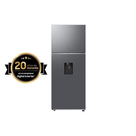 Refrigerador Top Mount 12 pies cúbicos, Despachador de agua, Acero elegante - Acero Acero Samsung Refrigerador Top Mount 12 pies cúbicos, Despachador de agua, Acero elegante