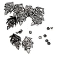 thumbnail image 2 of Abbracc 10pcs Leather Rivets Round Rivet Nails Skull Pattern Rivets for Sewing Knitting, 2 of 7