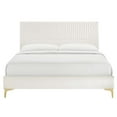 thumbnail image 4 of Modway Yasmine Channel Tufted Performance Velvet Full Platform Bed, 4 of 8