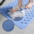 thumbnail image 5 of Mecorevxz Bathtub and Shower Mats, Extra Long Non-slip Bath Mat 27.16x14.17 Inch,Washable Bath Tub Mat with Suction Cups & Holes for Bathroom,Blue, 5 of 9