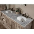 thumbnail image 3 of InFurniture WK8160-CW TOP 60 in. Solid Recycled Fir Double Sink Vanity With Carrara White Marble Top-No Faucet, 3 of 5