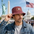 thumbnail image 6 of vigerkar United States 250th Anniversary Bucket Hat for Women Men America 1776 2026 Patrioticic USA Flag Hat (Wine, One Size）, 6 of 9