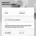 thumbnail image 3 of Wireless Earbuds Bluetooth 5.3 APP Control IPX5 Water Resistant Earbuds for Sports Running, 3 of 5