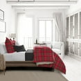 thumbnail image 4 of Royal Plaid Red Duvet Cover Set Super King, 4 of 5