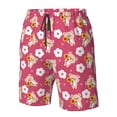 thumbnail image 4 of Balery Piggy Sunflower Traje de Baño Estilo Hawaiano para Hombre, Shorts de Secado Rápido con Bolsillos-XX-Large, 4 of 6