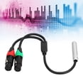 thumbnail image 4 of Firm All Copper Wire Core Durable Dual XLR Audio Cable, 6.35 To XLR Audio Cable, For Power Amplifier, 4 of 8