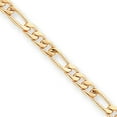 thumbnail image 1 of Gold 5mm Figaro 7.25 Inch Chain Bracelet, 1 of 5