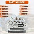 thumbnail image 2 of PANGOLIN Engine Timing Chain Kit with Water Pump Fit for Cadillac CTS ATS SRX STS, Buick, Pontiac, Chevrolet, Saturn, Suzuki, Saab 24 Valve Engine Replace Part OE 12612839, 9-0753S, 90393SX, 2 of 7