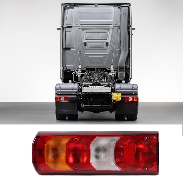 Truck Tail Lights Housing, Weatherproof Passenger Side or Driver Side Rear Lights Brake Lamps Assembly, Pickup Truck Taillight Replacement OE Style Red