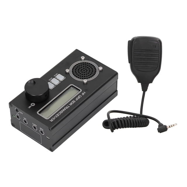 QRP Transceiver, IRF Transmitter Shortwave Transceiver Programmable 8 Band Aluminum Alloy 100-240V For Signal Receiving Equipment US Plug