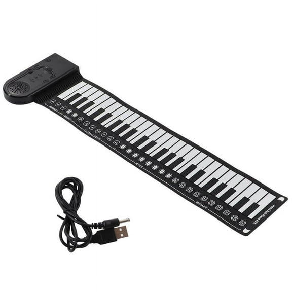 Keyboard Piano Roll Up Electric for Beginners Foldable 49 Keys Electronic