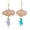 Orange, variant on Cute Handmade Sparkly Large 3D Resin Cloud Lightning Weather Dangle Drop Hook Earrings for Women