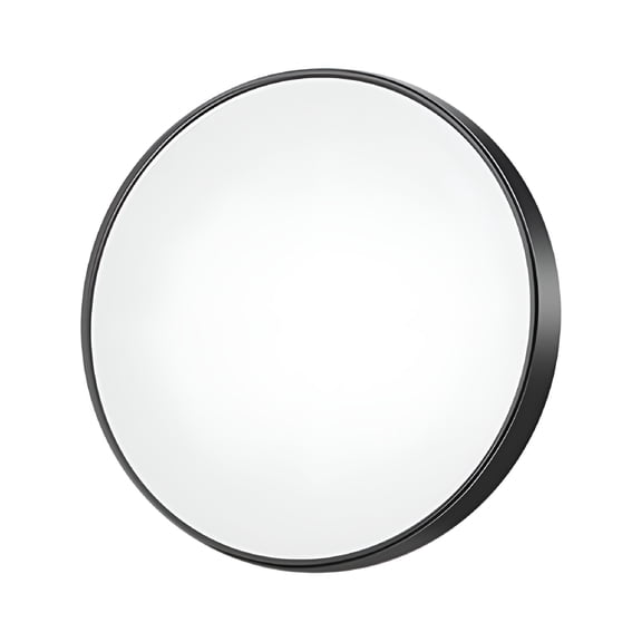 ACDANC 8.8cm 5X Magnifying Glass Mirror Wall Small Round Compact Makeup Mirror Pocket Cosmetic Mirror Magnification Bathroom Makeup Tool with 2 Suction Cups (Black)