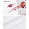 thumbnail image 6 of Peony Flower Leaves Window Curtain Living Room Kitchen Cabinet Tie-up Valance Curtain Rod Pocket Valance, 6 of 6